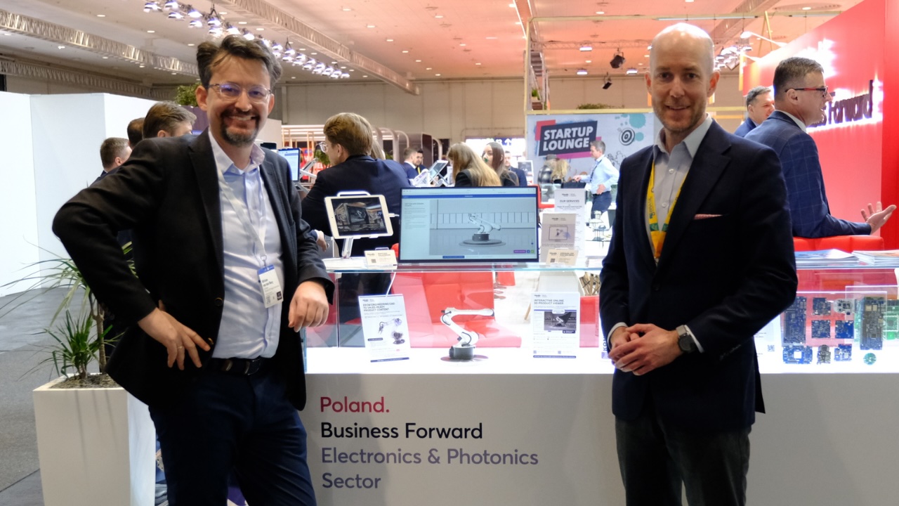 Cloudly Studio team at the Polish National Stand, Hannover Messe 2026